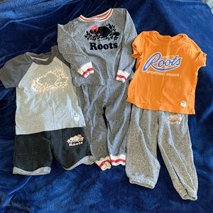 Boys roots out fits size 2